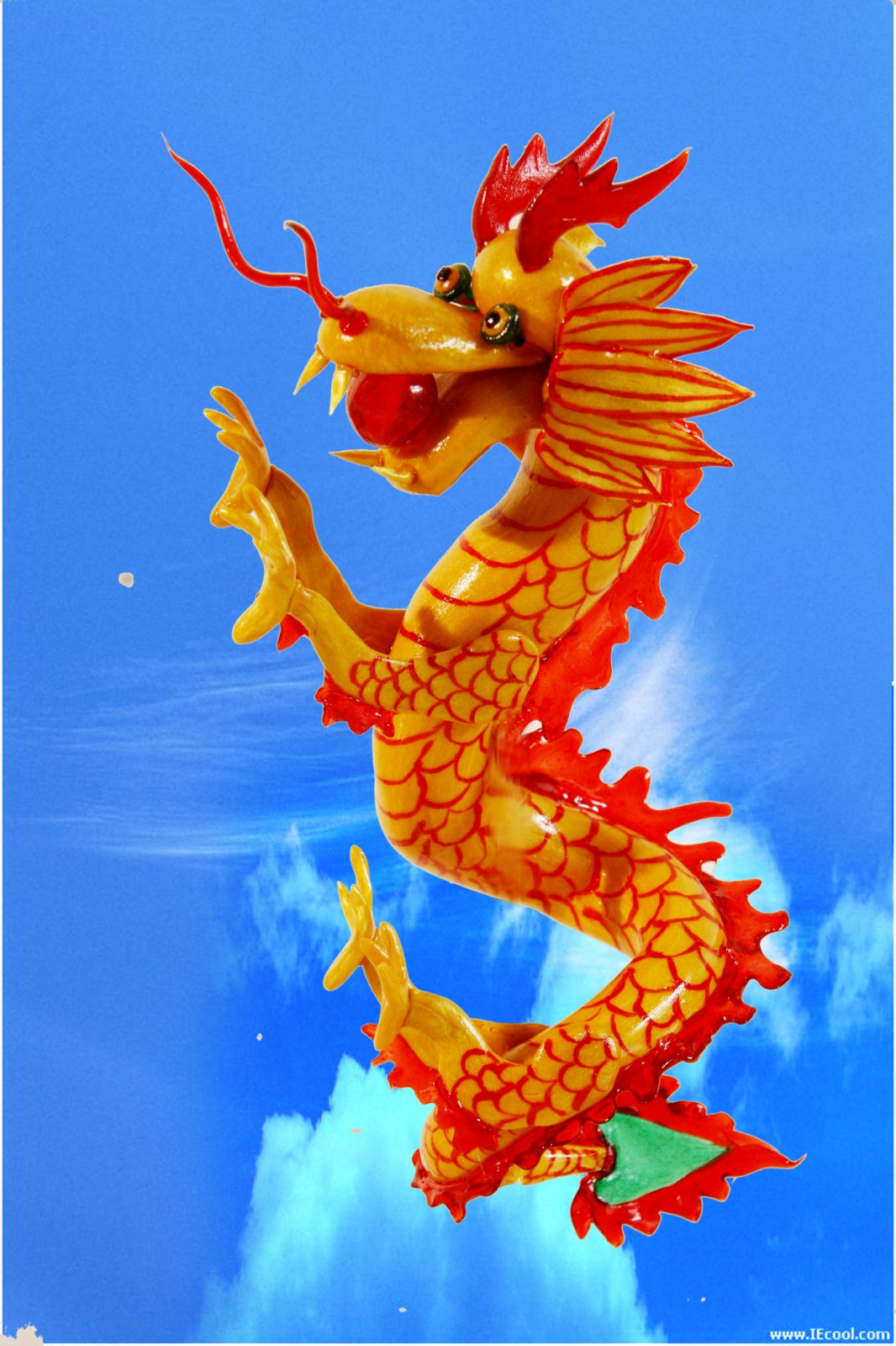 糖塑作品《中国龙》